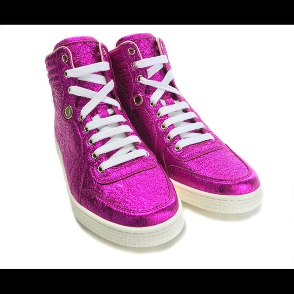 Gucci Metallic Cracked Calfskin Galassia Fuchsia - Picture 9 of 11